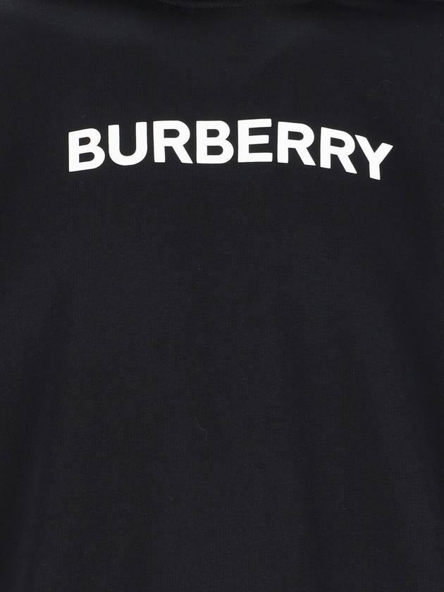 Logo Print Hoodie Black - BURBERRY - BALAAN 4