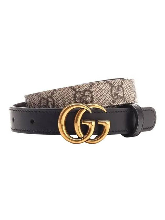 Women's GG Marmont Thin Belt - GUCCI - BALAAN 1