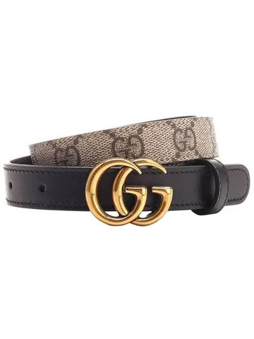 Women's GG Marmont Thin Belt - GUCCI - BALAAN 1