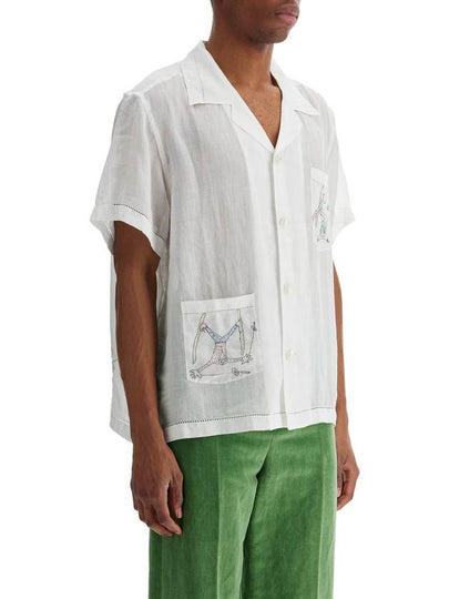 embroidered linen shirt - BODE - BALAAN 2