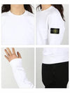 Wappen Patch Crew Neck Sweatshirt White - STONE ISLAND - BALAAN 4