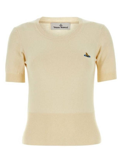 Bea Ribbed Knit Top Ivory - VIVIENNE WESTWOOD - BALAAN 2