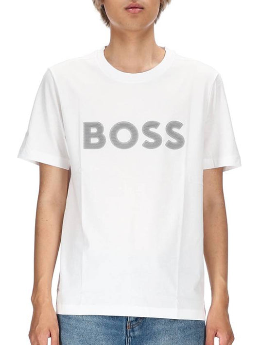 Mesh Logo 50512866 100 Men s Short Sleeve T Shirt - HUGO BOSS - BALAAN 1
