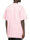 Sweet sweet logo print crew neck cotton tshirt pink - VETEMENTS - BALAAN 3