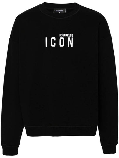 Logo Print Sweatshirt Black - DSQUARED2 - BALAAN 2