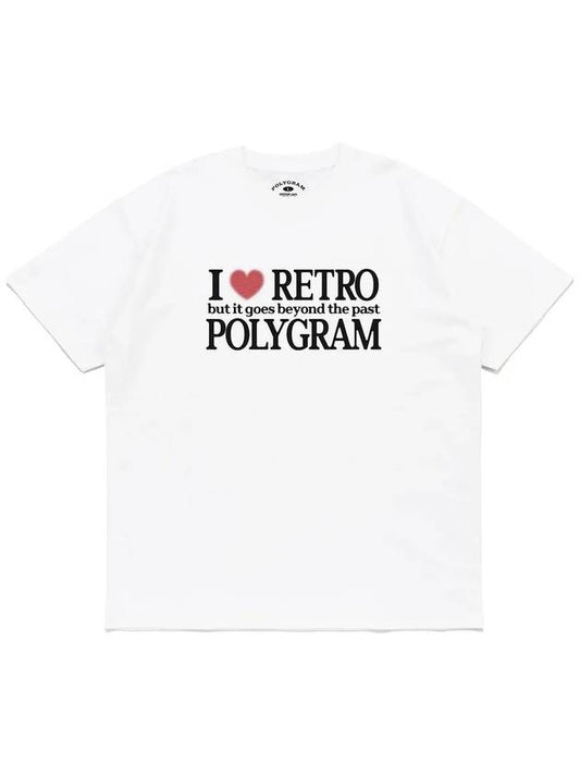 I LOVE RETRO T SHIRTS WHITE - POLYGRAM - BALAAN 2