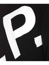 Cory Big Logo Cotton Sweatshirt Black - A.P.C. - BALAAN 4