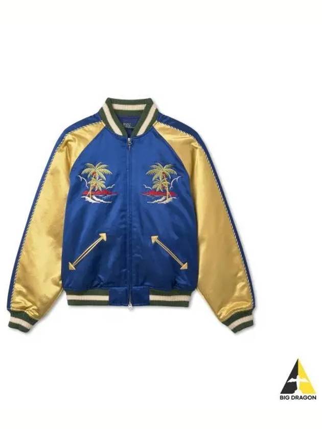 W satin bomber jacket blue - POLO RALPH LAUREN - BALAAN 1