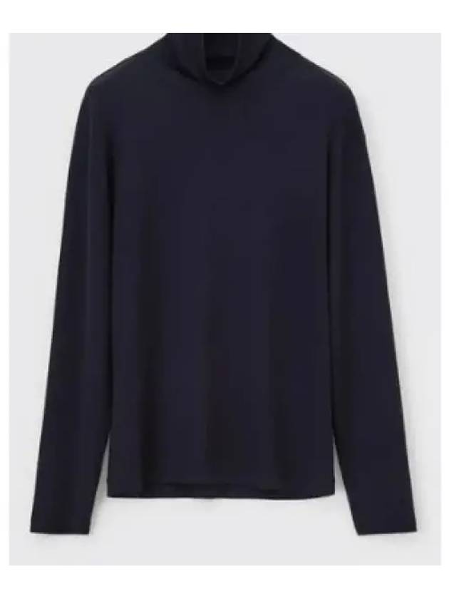 Cotton Long Sleeve Turtleneck Black - LEMAIRE - BALAAN 2