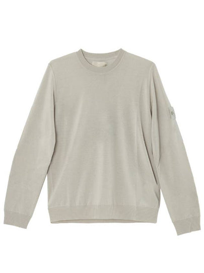 Compass Badge Knit Top Beige - STONE ISLAND - BALAAN 2