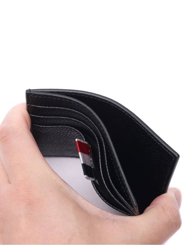 Note Compartment Card Wallet Black - THOM BROWNE - BALAAN 7