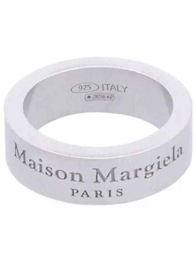 Logo Medium Ring Matte Silver - MAISON MARGIELA - BALAAN 2