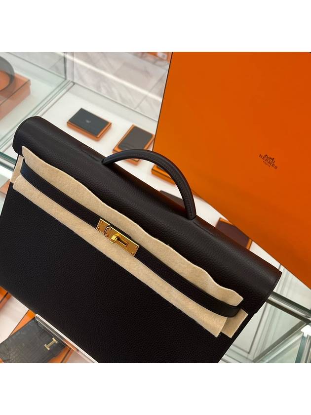 Kelly Depeche36 Black Gold Togo - HERMES - BALAAN 2