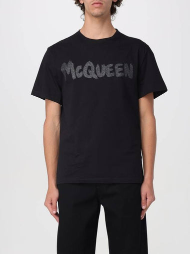 T-shirt con logo alexander mcqueen - ALEXANDER MCQUEEN - BALAAN 1