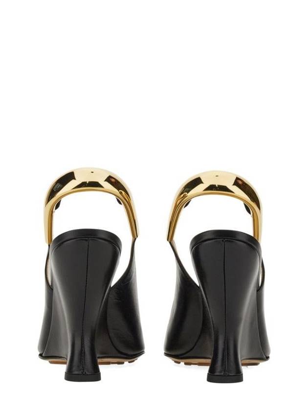 Punta Lambskin Slingback Heel Black - BOTTEGA VENETA - BALAAN 4