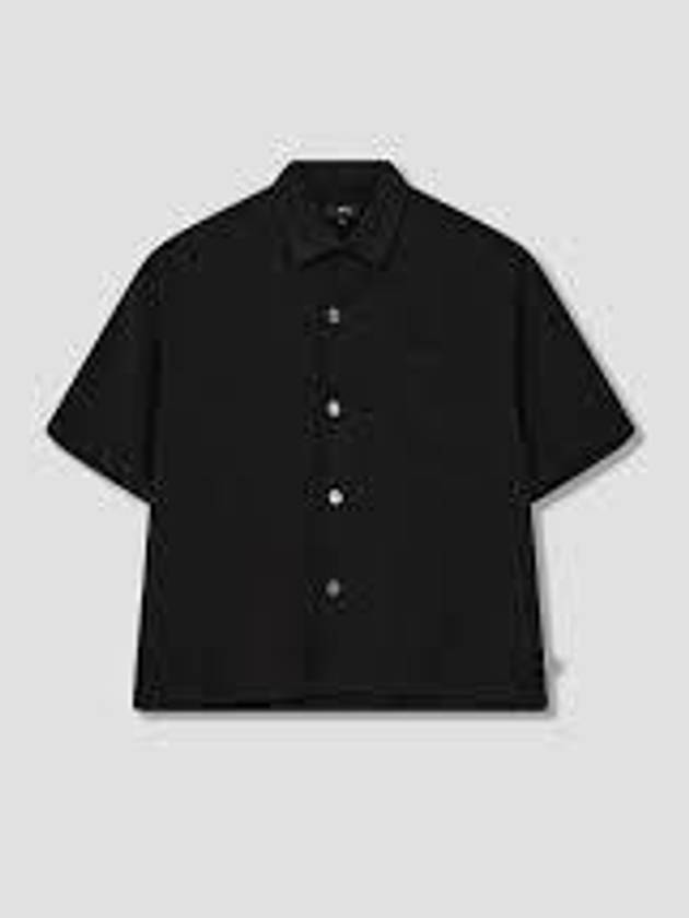 Short Sleeve Shirt 1110324 BLACK - STUSSY - BALAAN 1