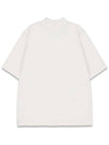 Women s Basic Logo Half Neck T Shirt White MCFW24LT5WH - MACKY - BALAAN 3