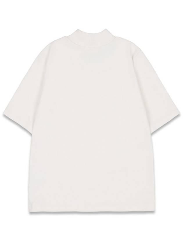 Women s Basic Logo Half Neck T Shirt White MCFW24LT5WH - MACKY - BALAAN 3