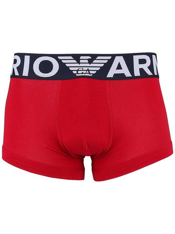 Men's Logo Trunk Briefs Red - EMPORIO ARMANI - BALAAN 1