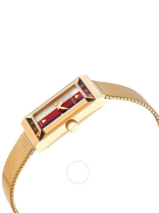 G-Frame Mesh Watch Gold - GUCCI - BALAAN 3