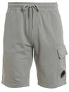 Men's Lens Patch Cargo Shorts Grey - CP COMPANY - BALAAN 2