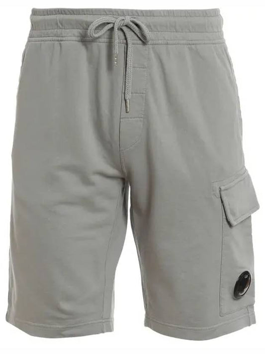 Men's Lens Patch Cargo Shorts Gray - CP COMPANY - BALAAN 2