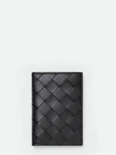 Intrecciato Flap Card Case Black - BOTTEGA VENETA - BALAAN 2