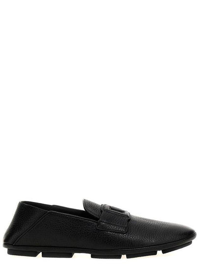 logo embossed round toe loafers - DOLCE&GABBANA - BALAAN 2