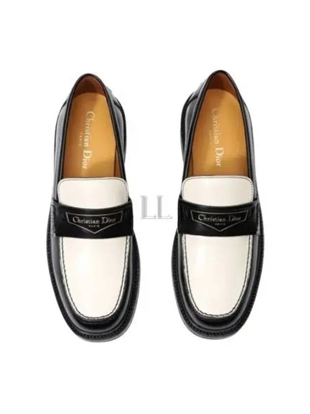 Boy Brushed Calfskin Loafer White Black - DIOR - BALAAN 2