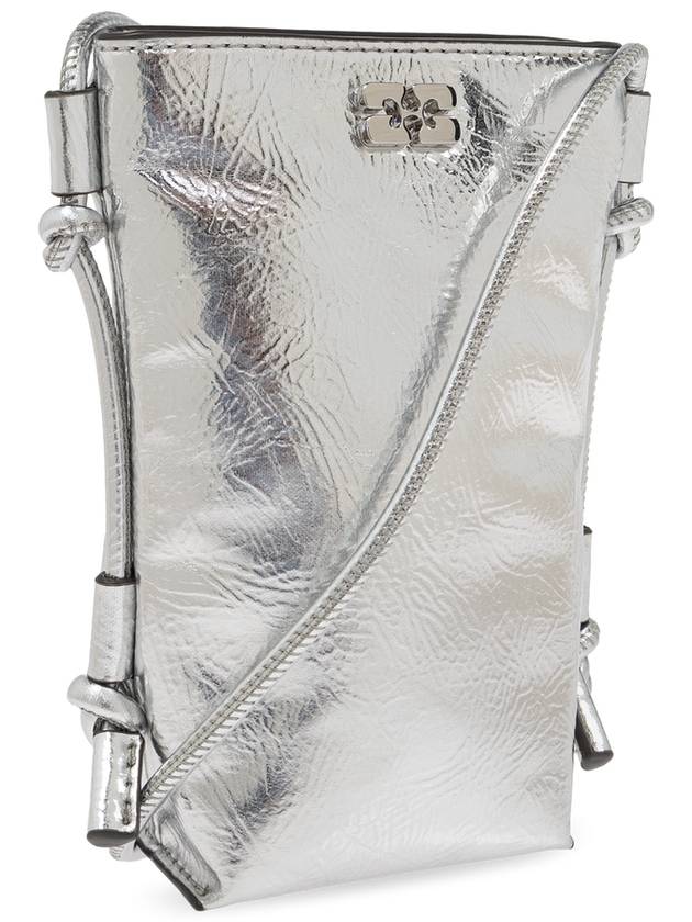 Ganni Shoulder Bag ‘Bou’, Women's, Silver - GANNI - BALAAN 4