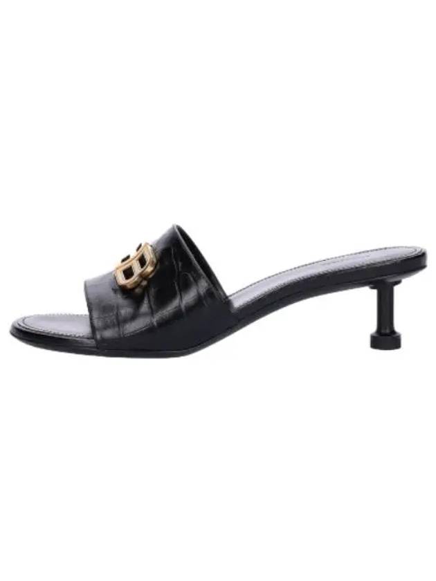 groupie sandals black gold shoes - BALENCIAGA - BALAAN 1