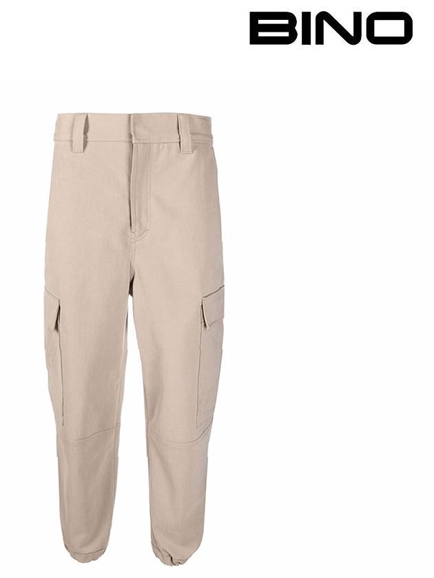 Banding Cargo Pocket Track Pants Beige - AMI - BALAAN 2