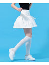 High Waist Pleated Ribbon Decoration Snow White Pleated Skirt DO3222SK60-1 - DOYOUKNOWMC GOLF WEAR - BALAAN 3