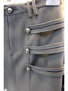 Women's Button Strap Point HLine Skirt JU046415H013I 01BK - ISABEL MARANT - BALAAN 3