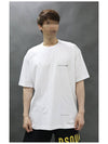 Oversized Signature Logo Short Sleeve T-Shirt White - COMME DES GARCONS - BALAAN 5