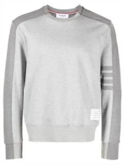 4 Bar Stripe Two Tone Loopback Sweatshirt Grey - THOM BROWNE - BALAAN 2