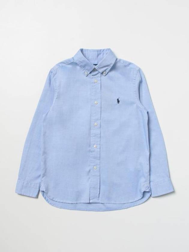 22FW Kids Shirt 322819238 002 Gnawed Blue - POLO RALPH LAUREN - BALAAN 1