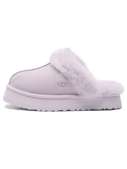 Women's Diskett Fleece Platform Slippers Lavender Fog - UGG - BALAAN 2