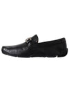 Gancini Ornament Driving Shoes Black - SALVATORE FERRAGAMO - BALAAN 3