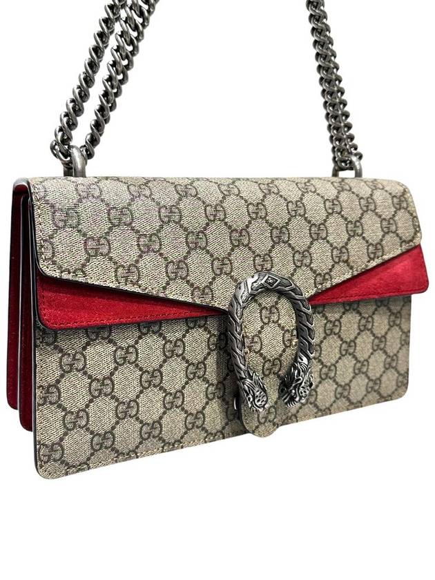 400249 Dionysus GG Supreme Canvas Small Chain Shoulder Bag - GUCCI - BALAAN 3