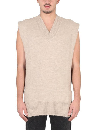 Wool Alpaca Tabard Vest Beige - MAISON MARGIELA - BALAAN 2