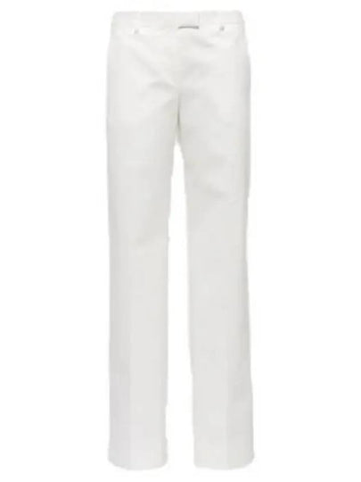 Cotton Chino Straight Pants White - MIU MIU - BALAAN 2