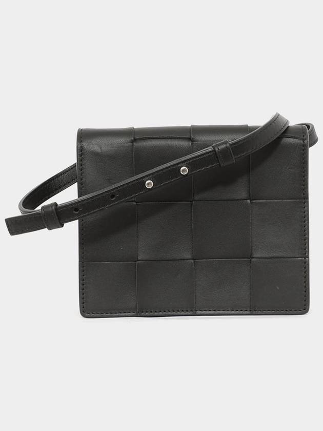 Intrecciato Small Cassette Cross Bag Black - BOTTEGA VENETA - BALAAN 2