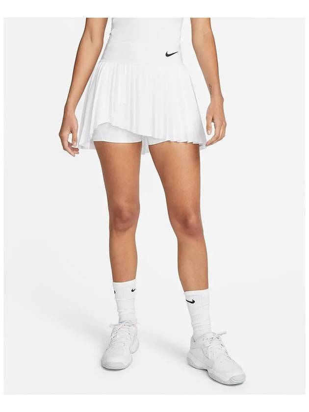 Women s Dri Fit Advantage Pleated Skirt White DR6849 100 - NIKE - BALAAN 2