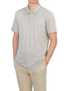 Anemone Modal Jersey Short Sleeve Polo Shirt Grey - THEORY - BALAAN 5