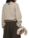 Women's Logo Patch Turtleneck Sweater Knit Top Gray - FEAR OF GOD ESSENTIALS - BALAAN 3