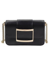 Women's Tres Vivier Buckle Shoulder Bag Black - ROGER VIVIER - BALAAN 1