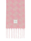 Logo Patch Alpaca Scarf Pink - PATOU - BALAAN 3