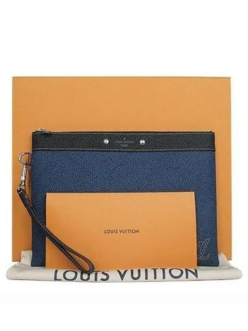 M81781 Light Denim Taurillon Leather Pochette Togo Clutch Bag - LOUIS VUITTON - BALAAN 1