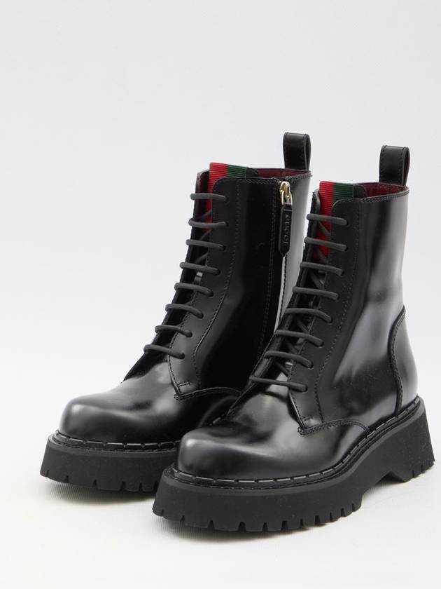 Boots With Web Detail - GUCCI - BALAAN 2